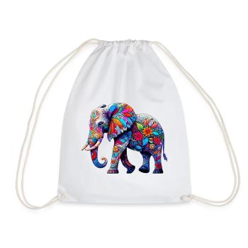 Éléphant - Sac de sport léger - blanc - Devant