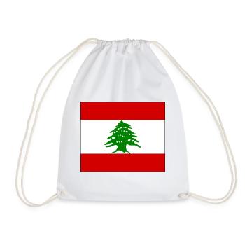 Libanon - Turnbeutel - Weiß - Vorne