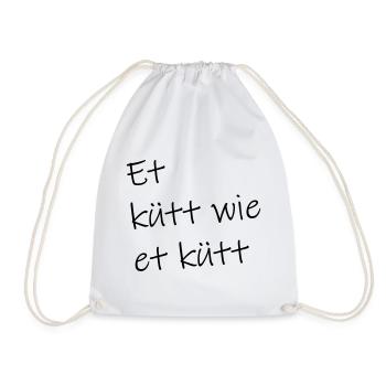 Et kütt wie et kütt - Turnbeutel - Weiß - Vorne