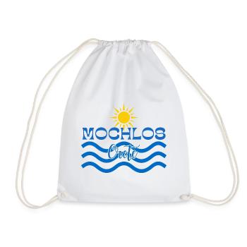 Mochlos inspiré de la plage avec soleil et vagues - Sac de sport léger - blanc - Devant
