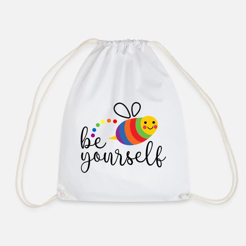 LGBTQ Pride Month - Sei du selbst - Turnbeutel - Weiß