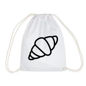 crescent - Drawstring Bag - white - Front