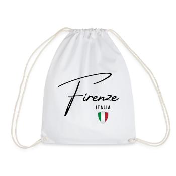 Florenz, Italien, elegantes Design von Florenz - Turnbeutel - Weiß - Vorne