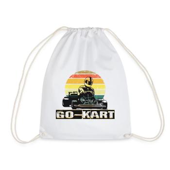 Faire du karting - Sac de sport léger - blanc - Devant