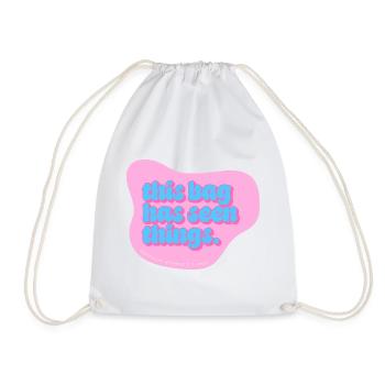 Funny Typography Design – This Bag Has Seen Things - Turnbeutel - Weiß - Vorne