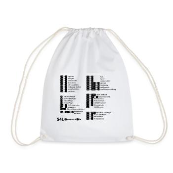 Raccourcis pour les professionnels du design ! Créateur de contenu - Sac de sport léger - blanc - Devant