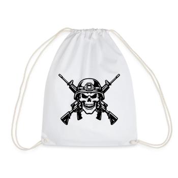 War - Drawstring Bag - white - Front