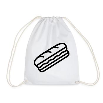 sandwich - Drawstring Bag - white - Front