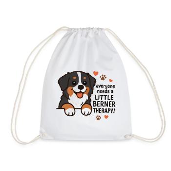 Berner Sennenhund Little Berner Therapy Hund Humor - Turnbeutel - Weiß - Vorne
