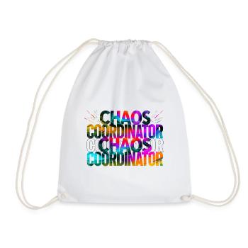 Coordinateur du Chaos : Diction Couleur Arc-en-ciel - Sac de sport léger - blanc - Devant