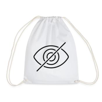 Symbol der Hidden Eye Privacy Line - Turnbeutel - Weiß - Vorne