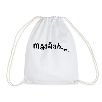 BAAAAA GOAT - Drawstring Bag - white - Front