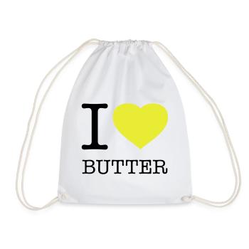I LOVE BUTTER - Turnbeutel - Weiß - Vorne