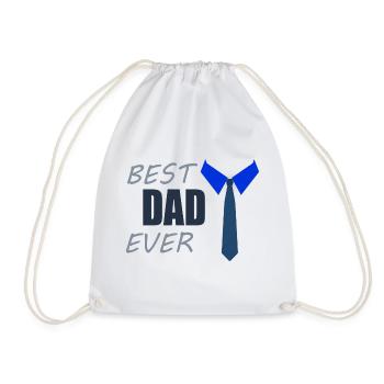 BEST DAD EVER - Turnbeutel - Weiß - Vorne