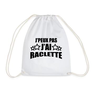 j'peux pas j'ai raclette - Sac de sport léger - blanc - Devant