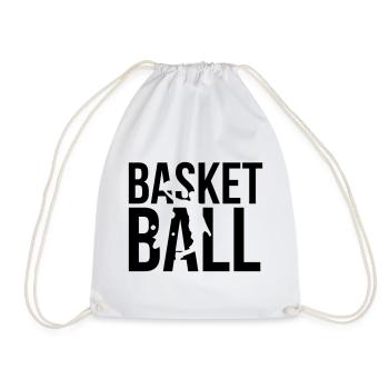 Basketball - Drawstring Bag - white - Front