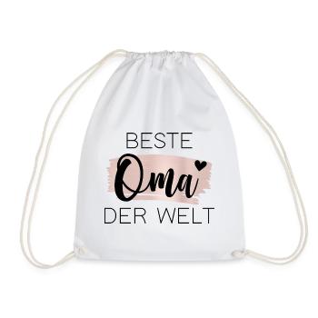 Beste Oma der Welt - Turnbeutel - Weiß - Vorne