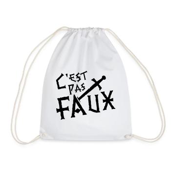 C'est pas faux ! légende de Camelot - Sac de sport léger - blanc - Devant