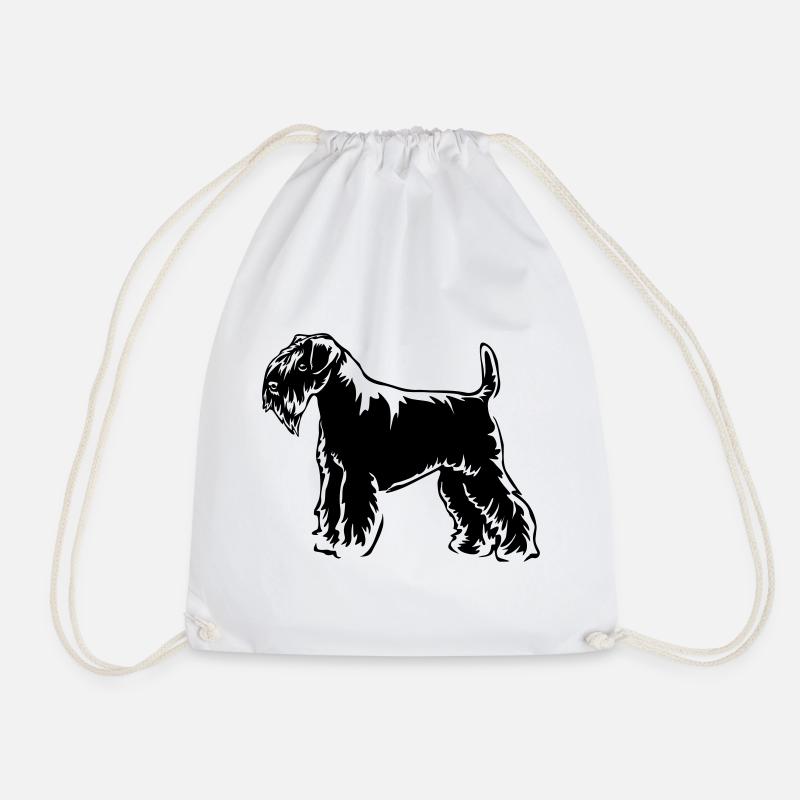 Schnauzer - Turnbeutel - Weiß