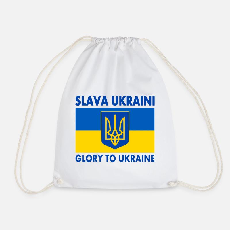 Slava ukraini - Turnbeutel - Weiß