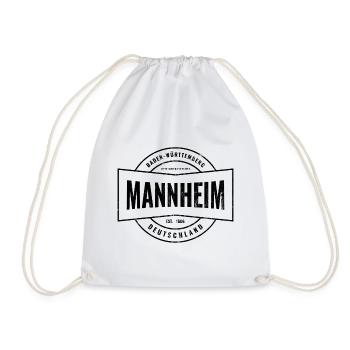 Mannheim Baden-Württemberg Deutschland Vintage  - Turnbeutel - Weiß - Vorne