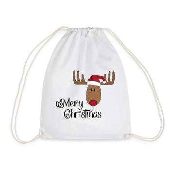 Merry Christmas - Drawstring Bag - white - Front