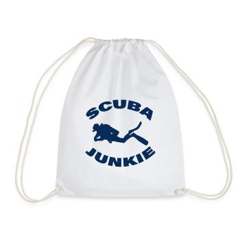 SCUBA JUNKIE - Turnbeutel - Weiß - Vorne
