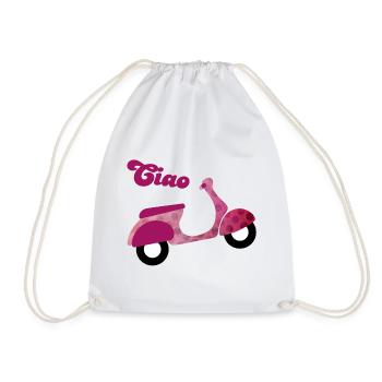 Scooter Ciao Italy Holiday Point Dots Joie de vivre - Sac de sport léger - blanc - Devant