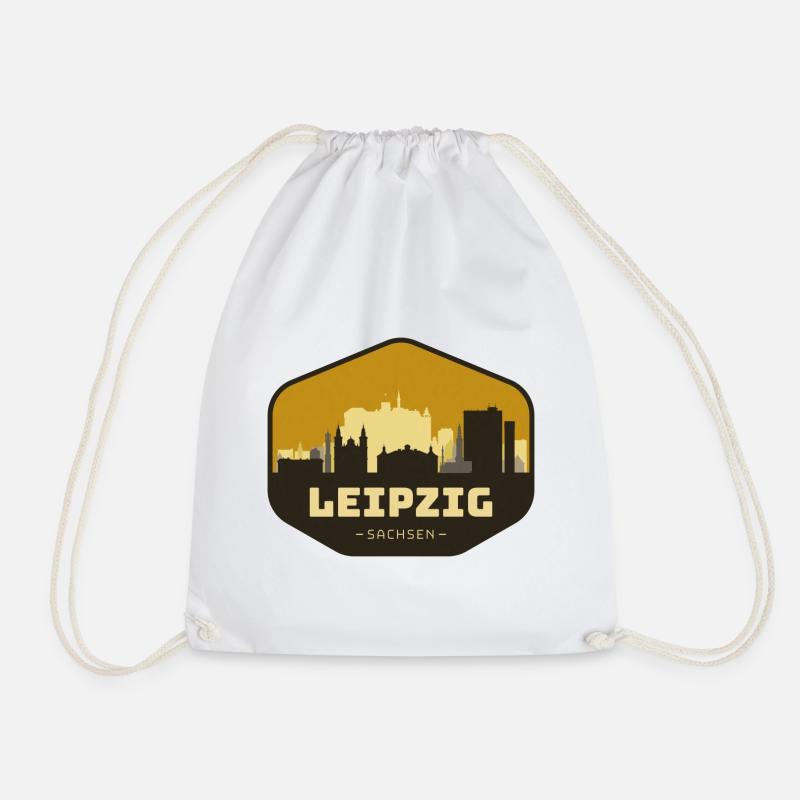 Leipzig Skyline - Turnbeutel - Weiß