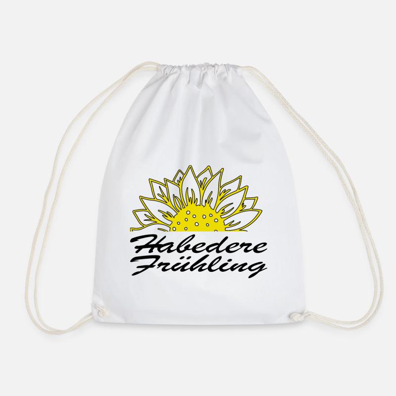 Habedere Spring - Hello Spring - Drawstring Bag - white