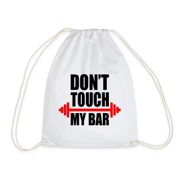 Dont touch my bar - Drawstring Bag - white - Front