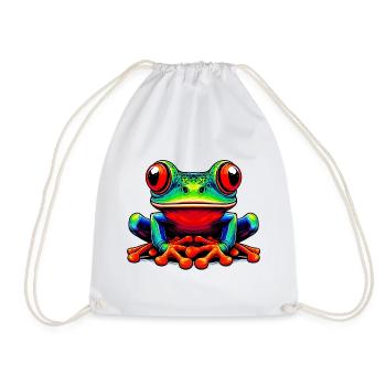 Grenouille - Sac de sport léger - blanc - Devant