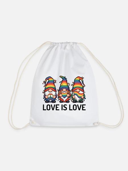LGBTQ Pride Month - Liebe ist Liebe - Turnbeutel - Weiß