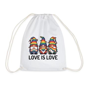Mois de la fierté LGBT - Love is Love - Sac de sport léger - blanc - Devant