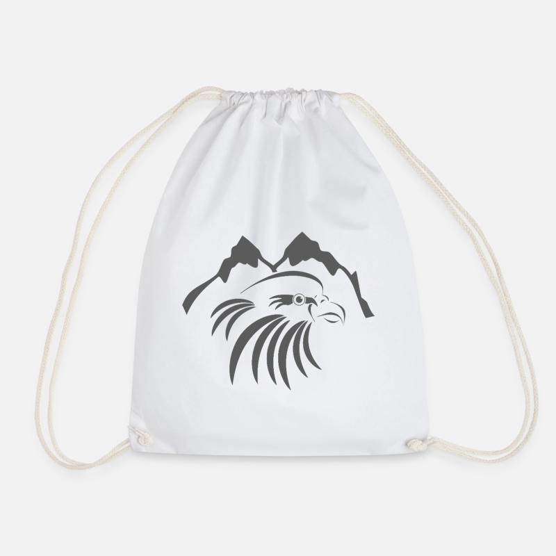 Adler_001a - Drawstring Bag - white