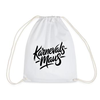 Karnevalsmaus Karneval Köln Kölner Karnevals Maus - Turnbeutel - Weiß - Vorne
