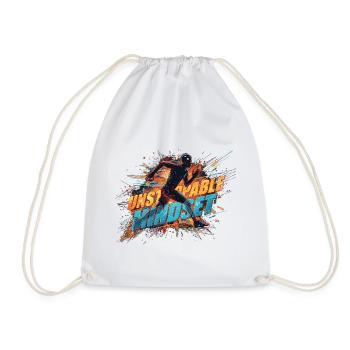 Unstoppable Mindset Runner - Drawstring Bag - white - Front