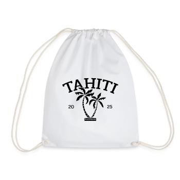 Tahiti - Palm Tree - Palm Trees - French Polynesia Beach - Drawstring Bag - white - Front