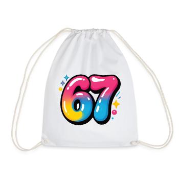 67 Six Sept Ballons Colorés - Sac de sport léger - blanc - Devant