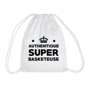 Authentischer Superbasketballspieler - Turnbeutel - Weiß - Vorne
