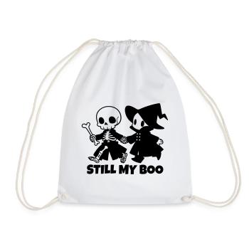 Toujours mon couple squelette d’Halloween Sorcier - Sac de sport léger - blanc - Devant