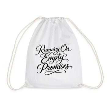 Sarcasm, empty promises, funny women - Drawstring Bag - white - Front