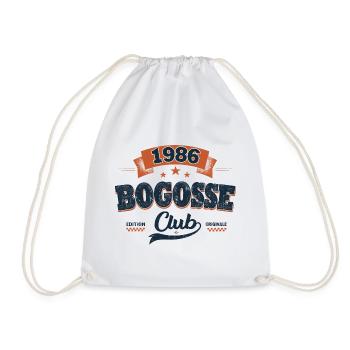 Cadeau 40 Ans Homme 1986 – Bogosse Club - Sac de sport léger - blanc - Devant