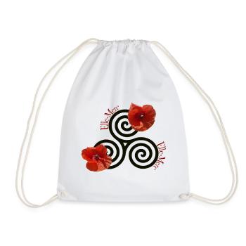 Celtic Mohn - Turnbeutel - Weiß - Vorne