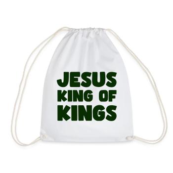 Jesus König der Könige - Turnbeutel - Weiß - Vorne