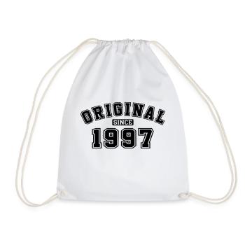 Original Since 1997 Vintage Birthday Birthday - Drawstring Bag - white - Front