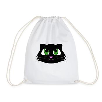 Cat - Turnbeutel - Weiß - Vorne