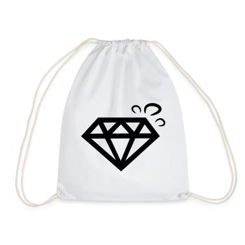 diamant diamond - Turnbeutel - Weiß - Vorne
