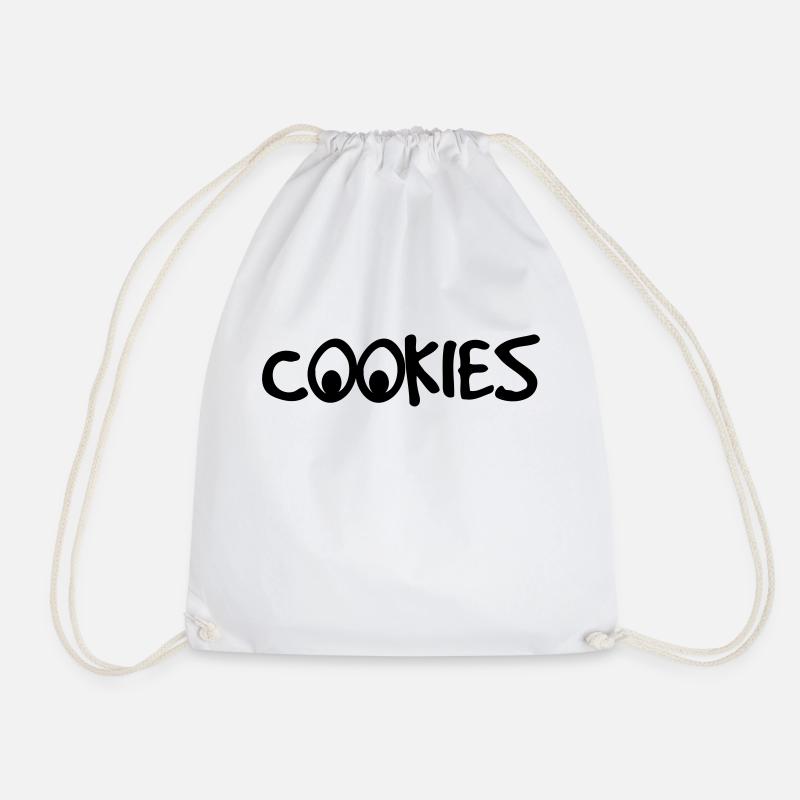 Cookies - Drawstring Bag - white