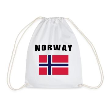 Norway Flag - Sac de sport léger - blanc - Devant